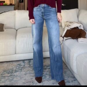 Zara wide leg high waisted jean